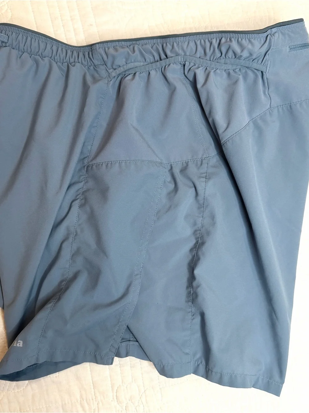 Patagonia Strider Pro Running Shorts Mens Large Blue  5 Inch Inseam Liner